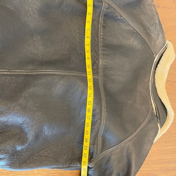 Beautiful soft genuine leather bomber jacket lined with English sheep’s wool! - Picture 9 of 9